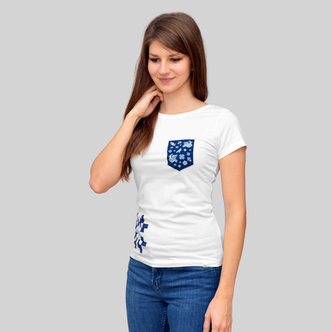 tričko ⨯ modrotlačové ⨯ dámske